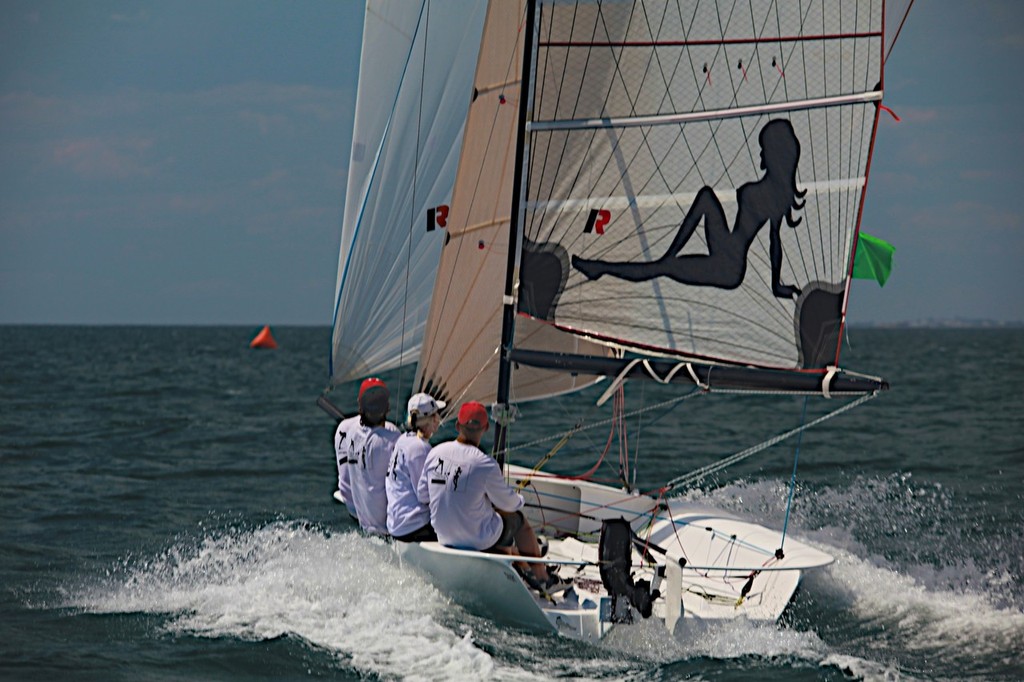 The Shaw 650 Shaw Thing finished second in the sportsboat division but was clearly the fastest boat in her fleet. © Bernie Kaaks